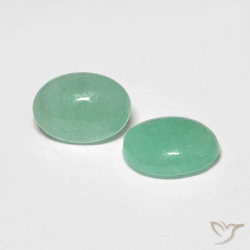 Pedras preciosas de Esmeralda verde pistache natural de 1.01 ct, oval, Translúcido