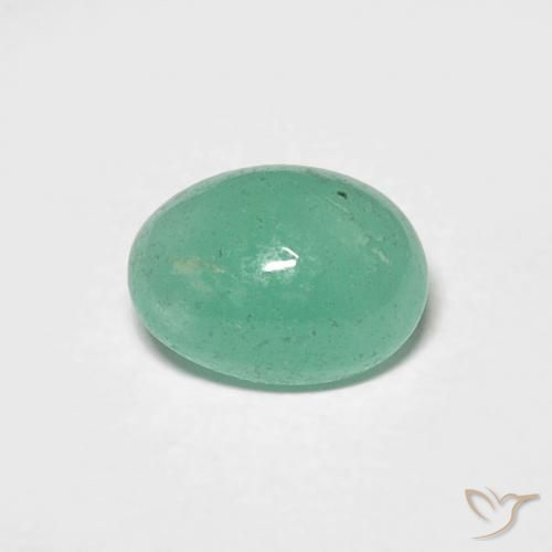 0.75ct Natural Luz verde Esmeralda, oval, Translúcido