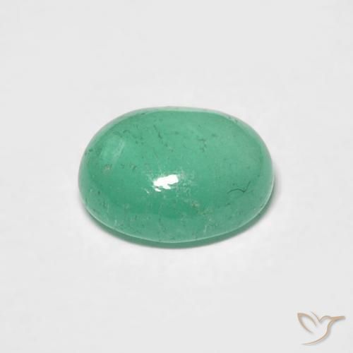Esmeralda verde pistache Natural 0.97ct, oval, Translúcido