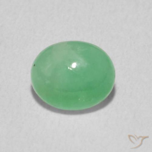 0.78ct Natural Verde claro Esmeralda, oval, Translúcido