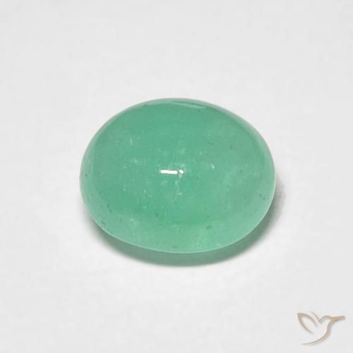 0.97ct Natural Verde claro Esmeralda, oval, Translúcido