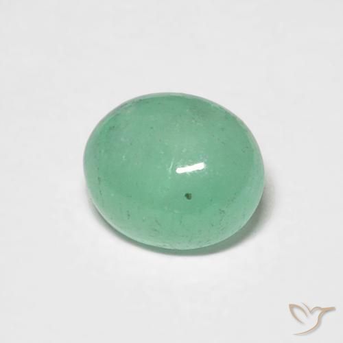 Esmeralda verde pistache Natural 0.72ct, oval, Translúcido
