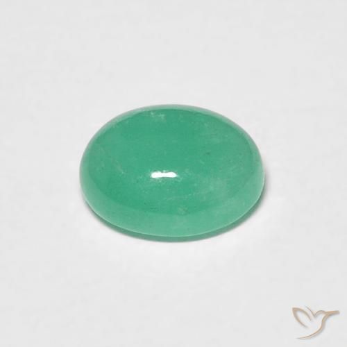 Esmeralda Verde Menta Intenso Natural 0.62ct, oval, Translúcido