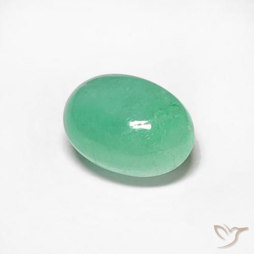 Esmeralda verde pistache Natural 0.57ct, oval, Translúcido