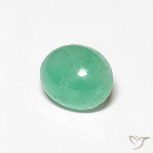 Esmeralda verde pistache Natural 0.56ct, oval, Translúcido
