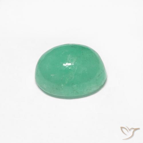 Esmeralda verde pistache Natural 0.56ct, oval, Translúcido