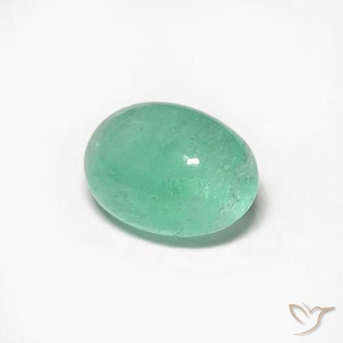 Esmeralda Verde claro Natural 0.53ct, oval, Translúcido