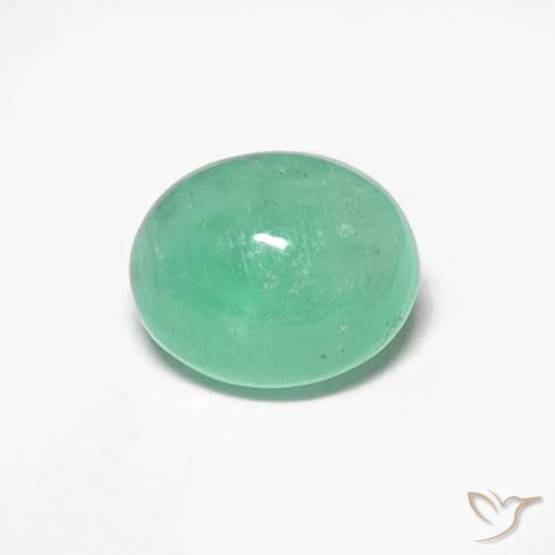 0.44ct Natural Luz verde Esmeralda, oval, Translúcido