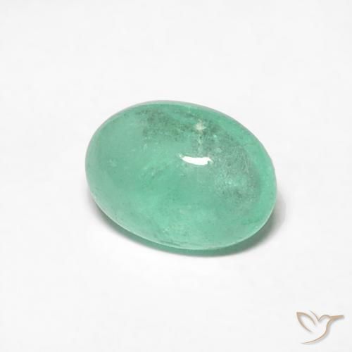 Esmeralda verde pistache Natural 0.55ct, oval, Translúcido