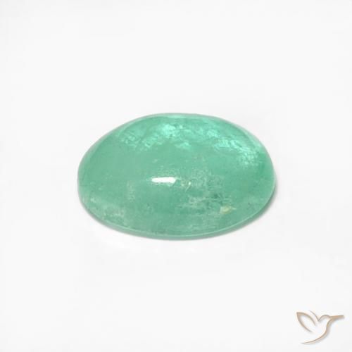 Esmeralda verde pistache Natural 0.55ct, oval, Translúcido