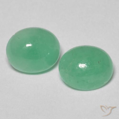 1.25ctw Natural Luz verde Esmeralda, oval, Translúcido
