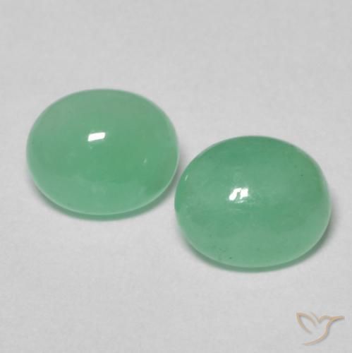 0.89ctw Natural Luz verde Esmeralda, oval, Translúcido