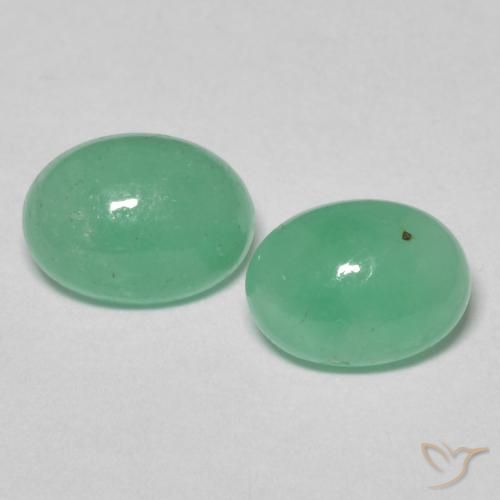 1.79ctw Natural Verde claro Esmeralda, oval, Translúcido