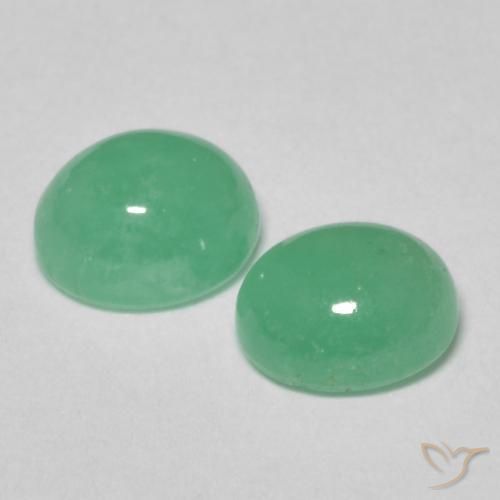 Pedras preciosas de Esmeralda verde pistache natural de 1.64 ct, oval, Translúcido