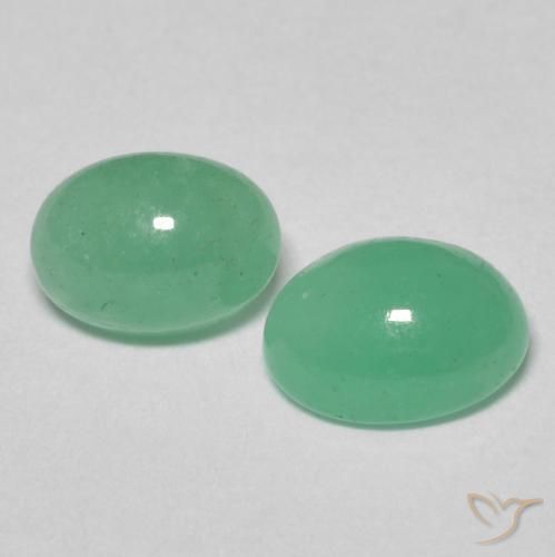 Pedras preciosas de Esmeralda Verde claro natural de 1.89 ct, oval, Translúcido