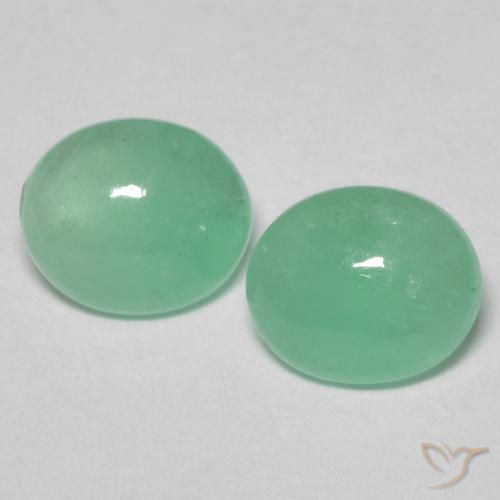 1.35ctw Natural Verde claro Esmeralda, oval, Translúcido
