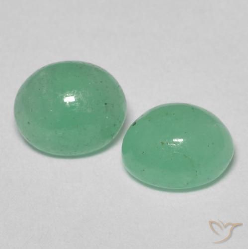 Pedras preciosas de Esmeralda verde pistache natural de 1.14 ct, oval, Translúcido