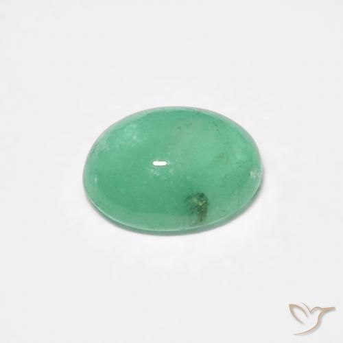 Esmeralda Verde claro Natural 0.45ct, oval, Translúcido