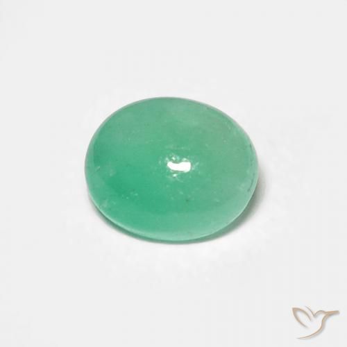0.54ct Natural Luz verde Esmeralda, oval, Translúcido