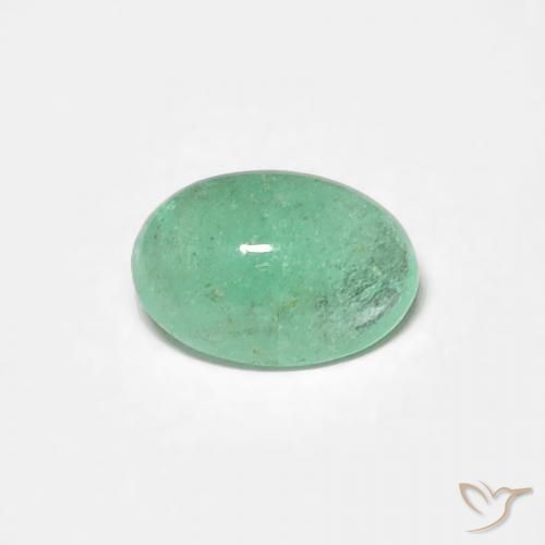0.39ct Natural Verde claro Esmeralda, oval, Translúcido