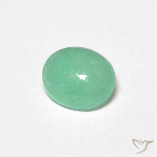 Esmeralda Luz verde Natural 0.43ct, oval, Translúcido