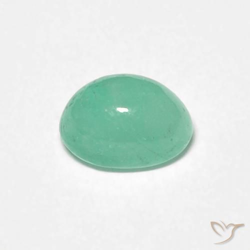 Esmeralda Luz verde Natural 0.65ct, oval, Translúcido