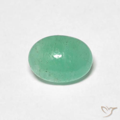 0.79ct Natural Verde claro Esmeralda, oval, Translúcido