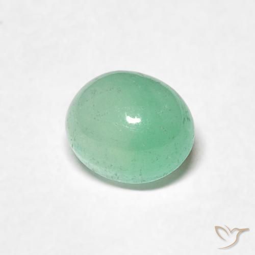Esmeralda Luz verde Natural 0.73ct, oval, Translúcido