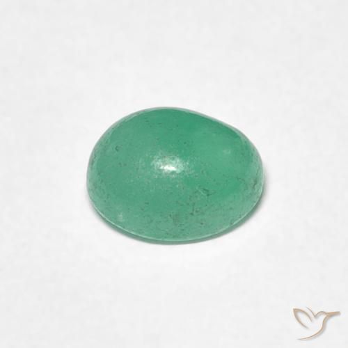 Esmeralda Luz verde Natural 0.73ct, oval, Translúcido
