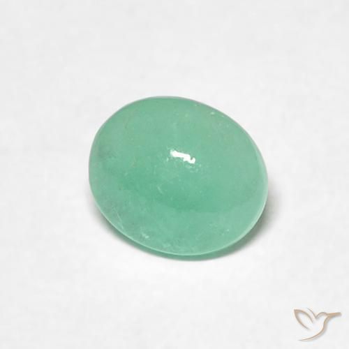 Esmeralda Luz verde Natural 0.53ct, oval, Translúcido