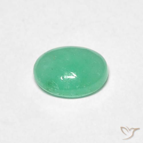 Esmeralda Luz verde Natural 0.53ct, oval, Translúcido