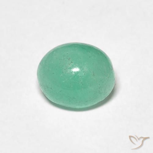 0.93ct Natural Verde claro Esmeralda, oval, Translúcido