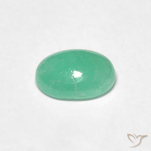 Esmeralda Luz verde Natural 0.71ct, oval, Translúcido