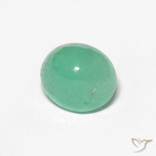 Esmeralda verde pistache Natural 0.92ct, oval, Translúcido
