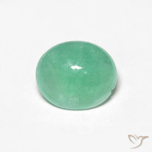 0.94ct Natural Verde claro Esmeralda, oval, Translúcido