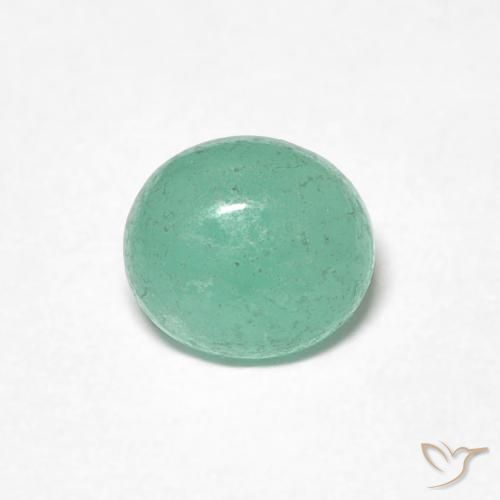 0.70ct Natural Verde claro Esmeralda, oval, Translúcido