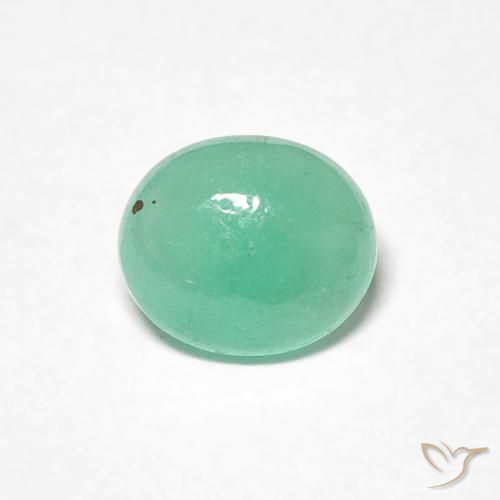 0.68ct Natural Verde claro Esmeralda, oval, Translúcido