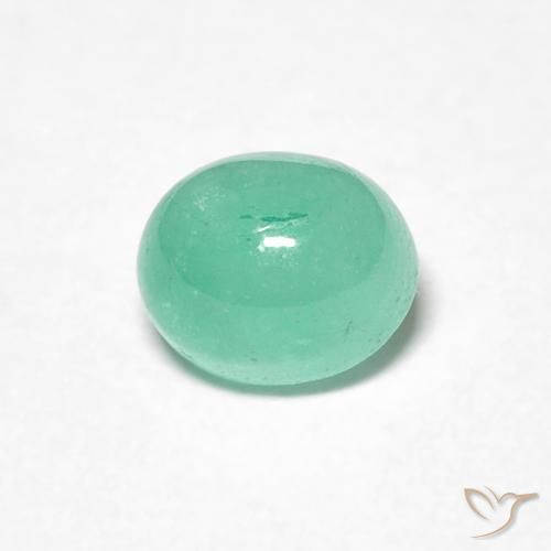 0.78ct Natural Verde claro Esmeralda, oval, Translúcido