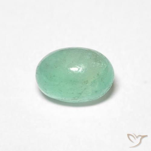 0.52ct Natural Verde claro Esmeralda, oval, Translúcido