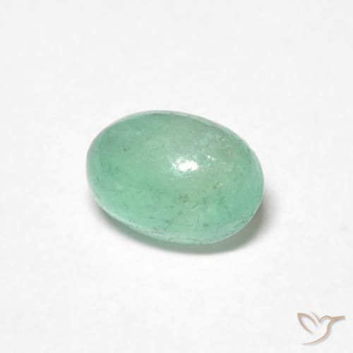 Esmeralda Verde claro Natural 0.52ct, oval, Translúcido