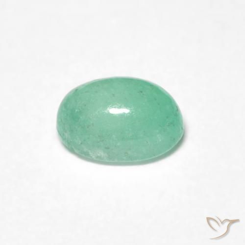 Esmeralda Verde claro Natural 0.52ct, oval, Translúcido
