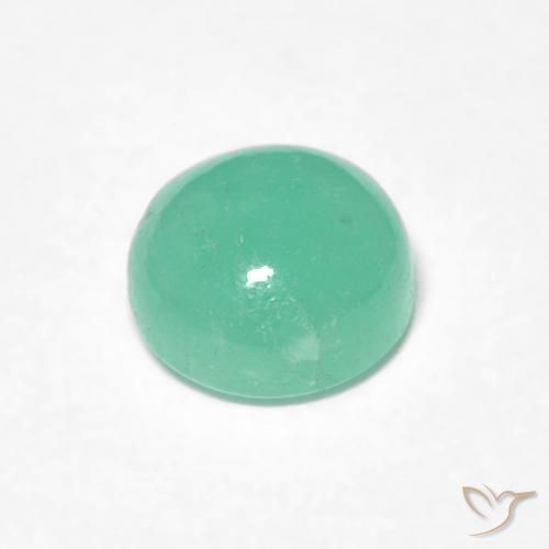 Esmeralda verde pistache Natural 0.82ct, Redondo, Translúcido