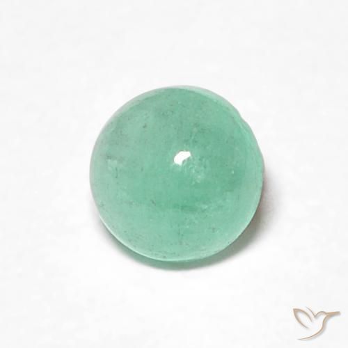 Esmeralda Verde claro Natural 0.29ct, Redondo, Translúcido