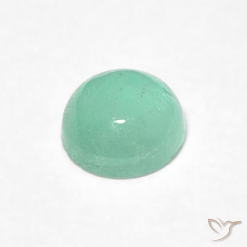 Esmeralda Verde claro Natural 0.29ct, Redondo, Translúcido