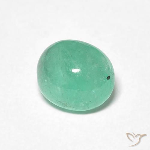 Esmeralda Verde claro Natural 0.88ct, oval, Translúcido