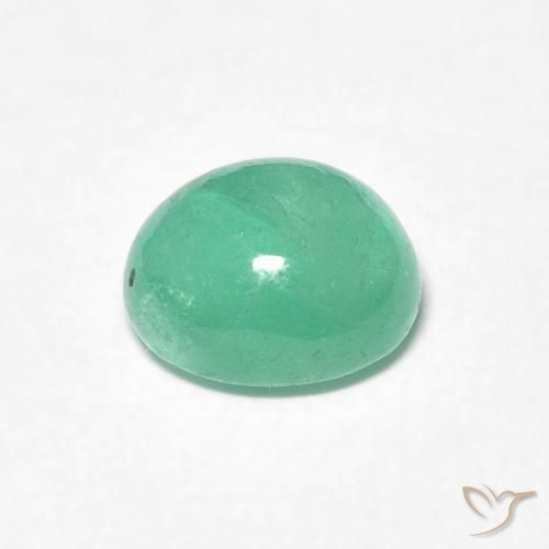 Esmeralda Verde claro Natural 0.88ct, oval, Translúcido