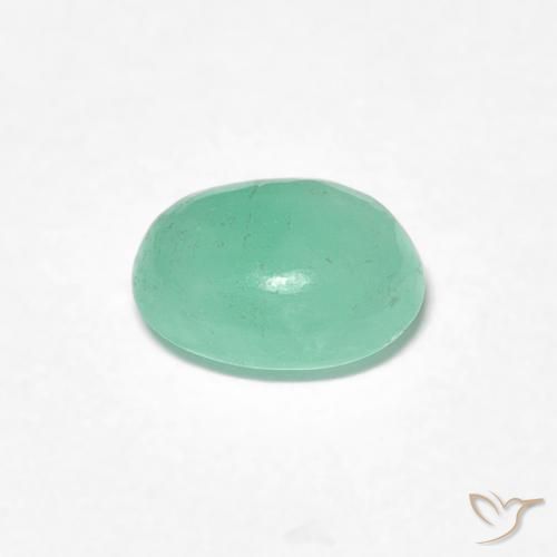 Esmeralda verde pistache Natural 0.85ct, oval, Translúcido
