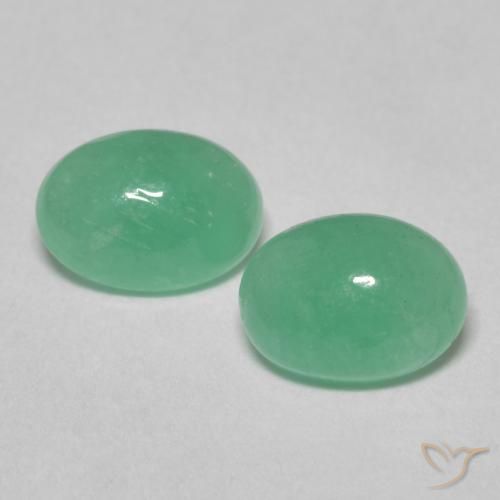 1.28ctw Natural Luz verde Esmeralda, oval, Translúcido