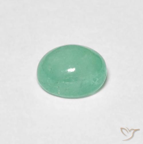Esmeralda Luz verde Natural 0.58ct, oval, Translúcido