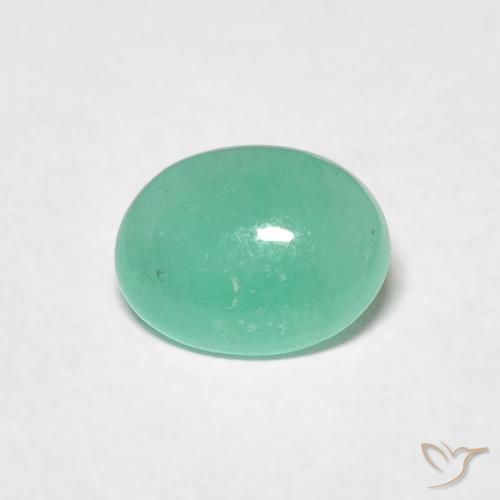 0.55ct Natural Verde médio Esmeralda, oval, Translúcido